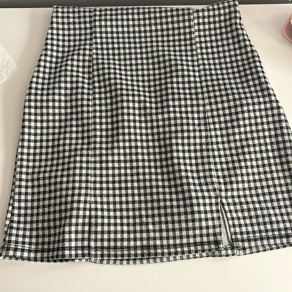 Bershka Black and White Gingham Dress - Picture 3 of 3